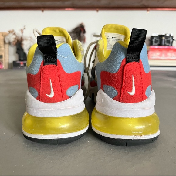 Nike Air Max 270 React 'Bauhaus' Lift Sneaker Phantom/Black-Light Blue-Universit - Picture 4 of 9